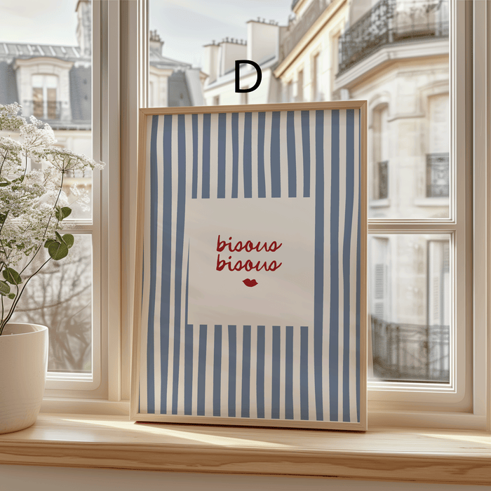 JUSTGOODMOOD Paris Poster – Edle Baumwollkunst