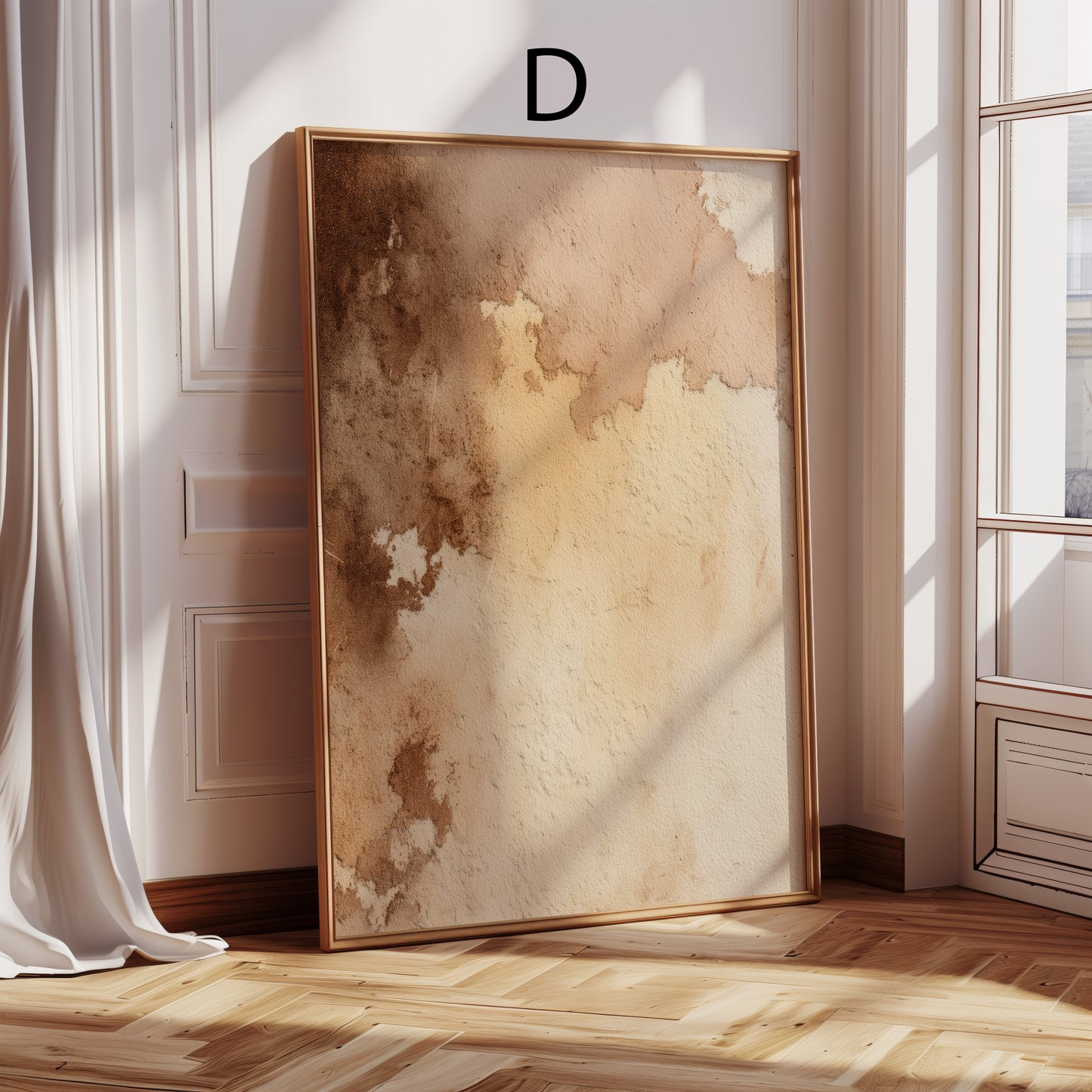 Textur Poster · Geschenkidee · Beige Braun Natürliche Strukturen · Dekoprint ohne Rahmen