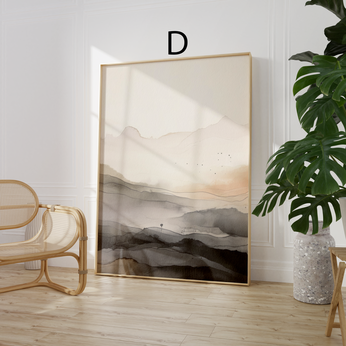 Geometrische Poster in Schwarz und Gold