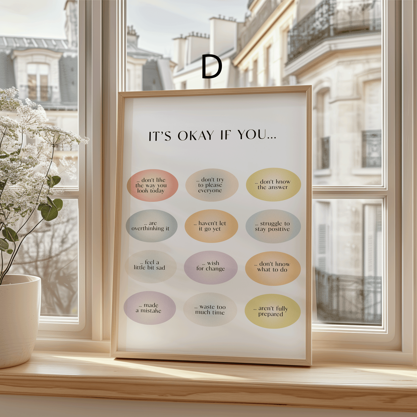 Mental Health Poster · Geschenkidee · Selbstfürsorge Achtsamkeit Emotionen Psychologie · Dekoprint ohne Rahmen