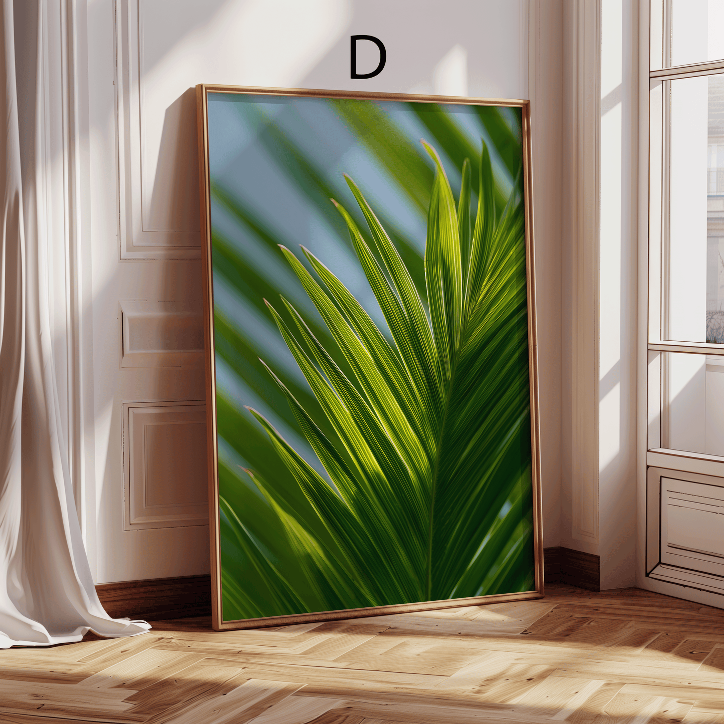 Strand Poster · Geschenkidee · Palmen Muscheln Küstenlandschaften · Dekoprint ohne Rahmen