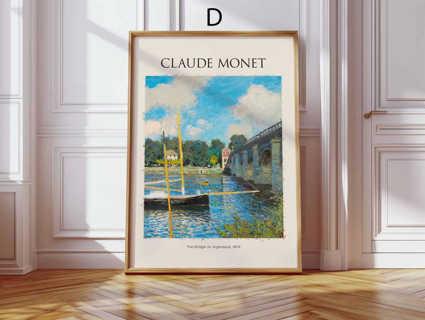 Claude Monet Kunst Poster · Geschenkidee · Impressionistische Gärten Seine Landschaften Blumen Brücken · Dekoprint ohne Rahmen