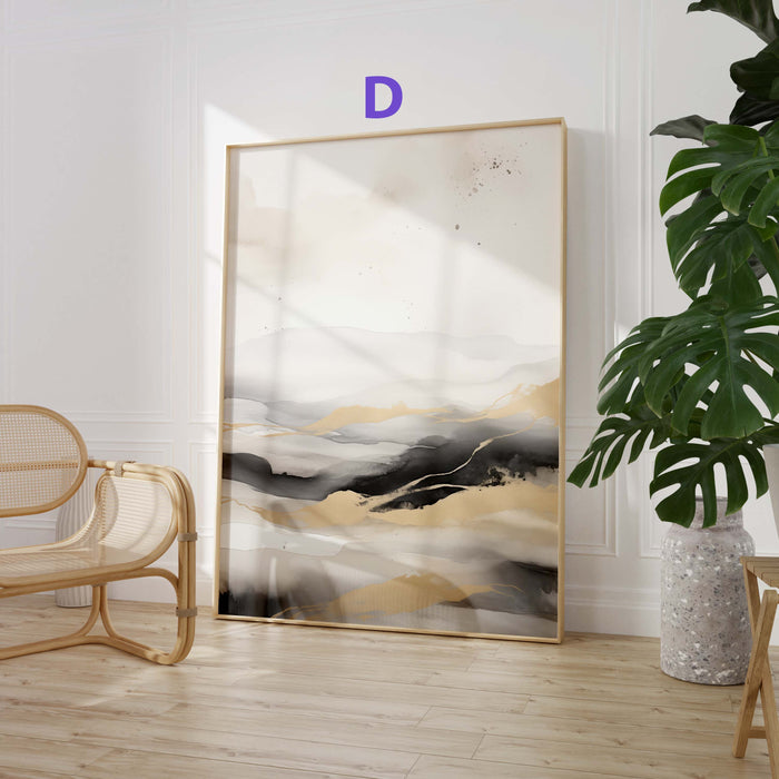 Wüstenlandschaft Poster auf Baumwollcanvas – JUSTGOODMOOD