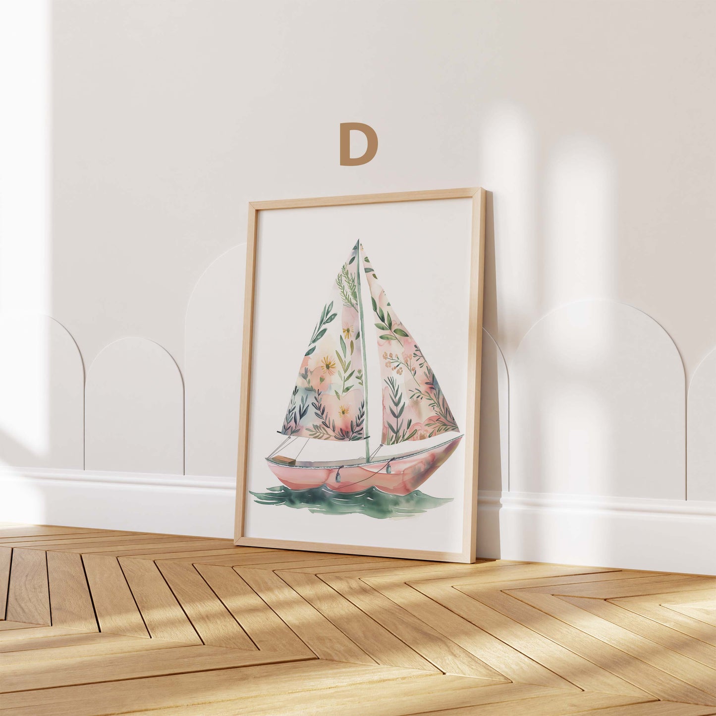 Abenteuer Kinder Poster · Geschenkidee · Aquarell mit Rakete, Heißluftballon und Segelboot · Kinderzimmer Deko · Dekoprint ohne Rahmen