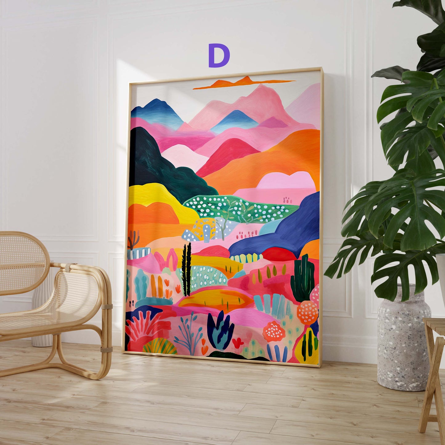 Moderne Kunst Poster · Geschenkidee · Moderne Porträts Abstrakte Kunst und Farbenfrohe Illustration · Dekoprint ohne Rahmen