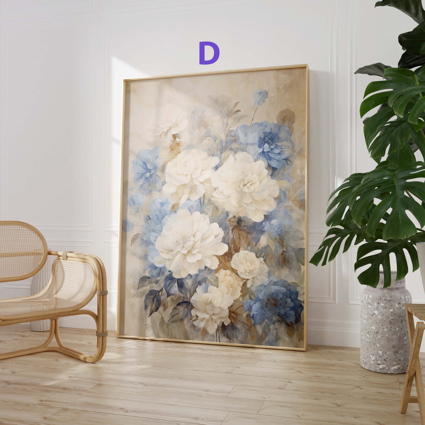 Blumen Poster · Geschenkidee · Bunte Florale Illustrationen und Romantische Blütenkunst · Dekoprint ohne Rahmen