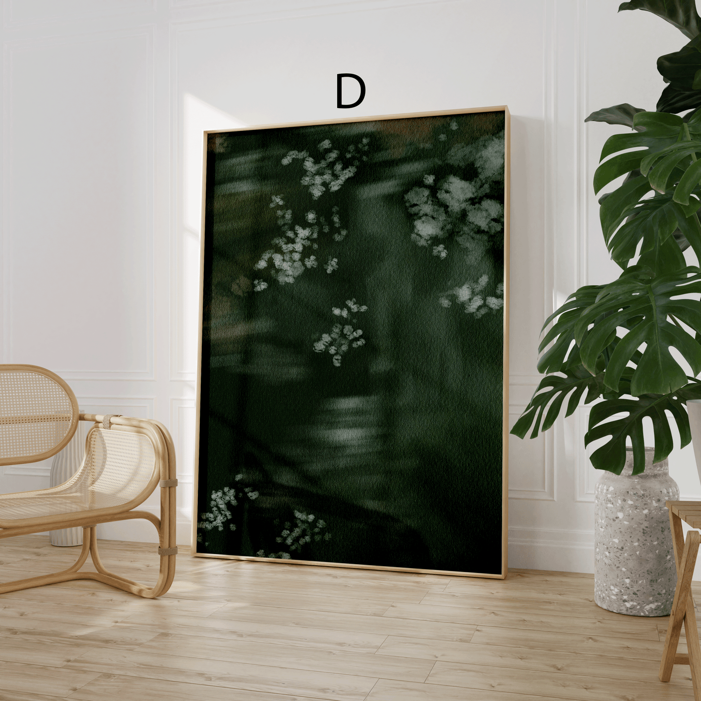 Botanik Poster · Geschenkidee · Aquarell Blumen Waldkunst Abstrakte Natur · Dekoprint ohne Rahmen
