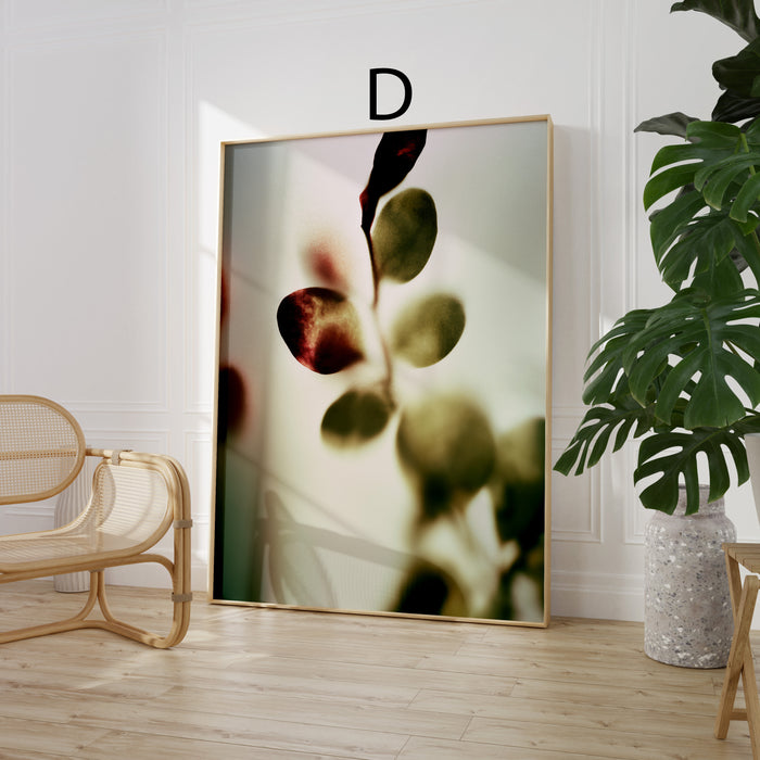 Moderne Blumen Poster | Zarte Rosa Blüten | JUSTGOODMOOD