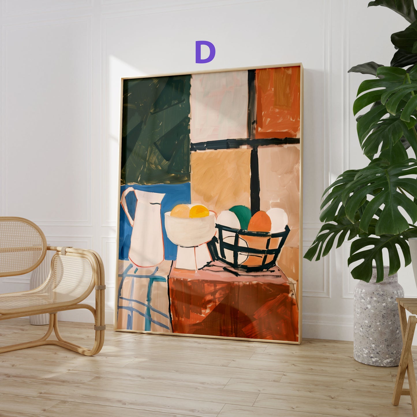 Moderne Kunst Poster · Geschenkidee · Abstrakte Formen, Stillleben und Landschaft · Dekoprint ohne Rahmen