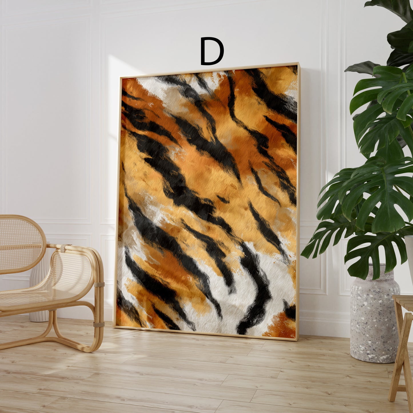 Tiermuster Poster · Geschenkidee · Vielfältige Raubkatzen und Wildtier Fell Texturen Leopard Muster · Dekoprint ohne Rahmen