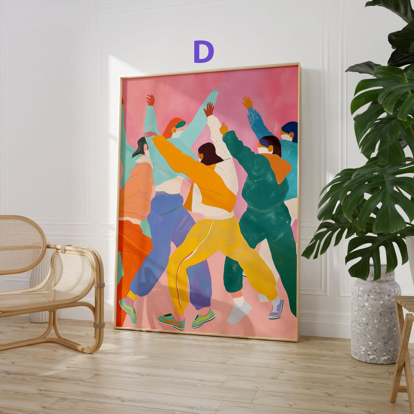 Abstrakte Kunst Poster · Geschenkidee · Geometrische Formen, Landschaften und Moderne Figuren · Dekoprint ohne Rahmen