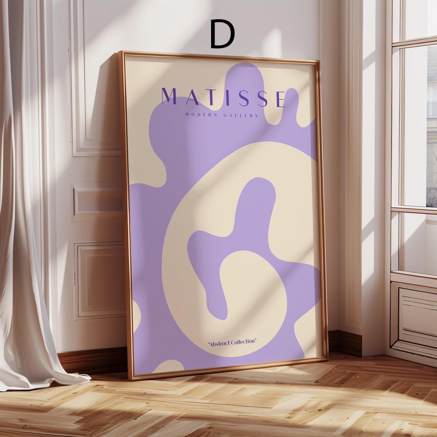 Matisse Poster · Geschenkidee · Abstrakte Formen Scherenschnitt Line Art Frauenporträts · Dekoprint ohne Rahmen