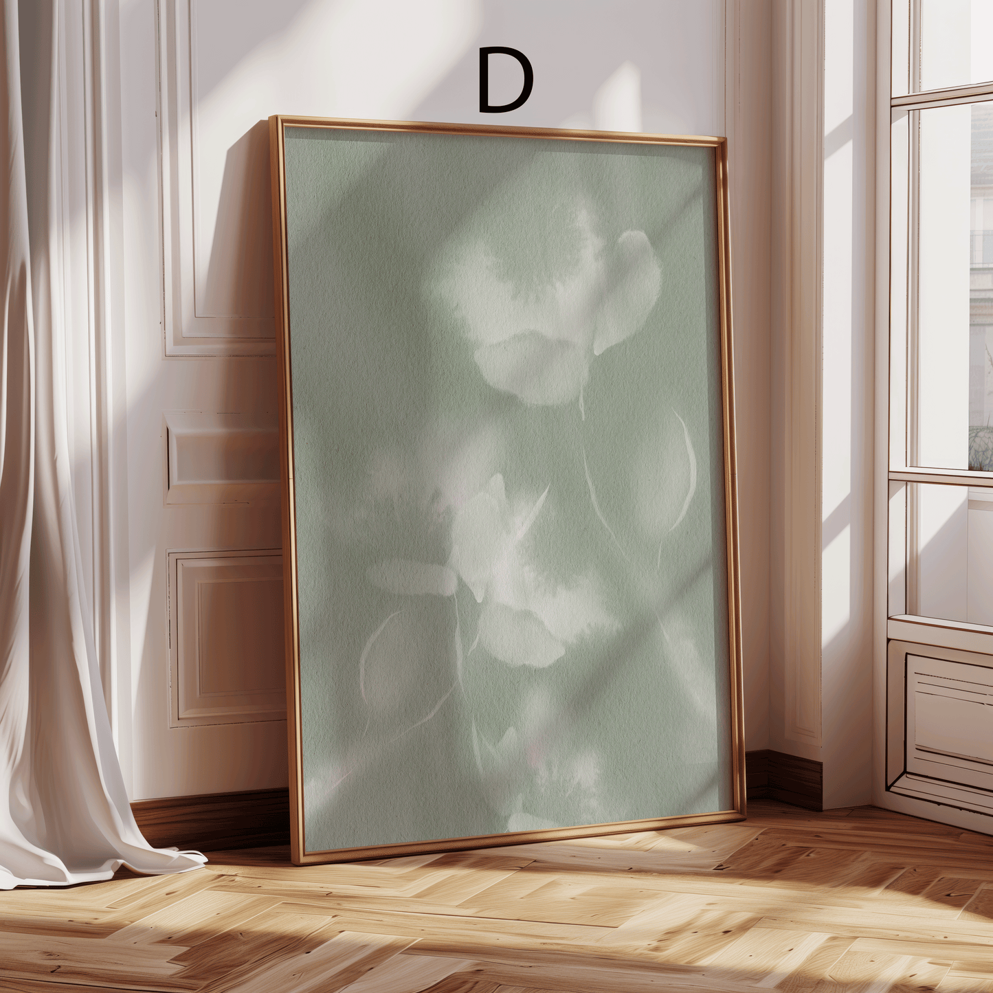 Aquarell Natur Poster · Geschenkidee · Botanische Blätte Sanfte Landschaften Abstrakte Waldkunst · Dekoprint ohne Rahmen