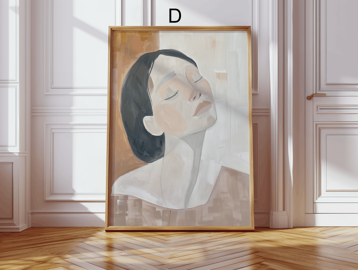 Moderne Kunst Poster · Geschenkidee · Abstrakte Porträts, Frau mit Katze, Stillleben & Boho Wandbilder · Dekoprint ohne Rahmen
