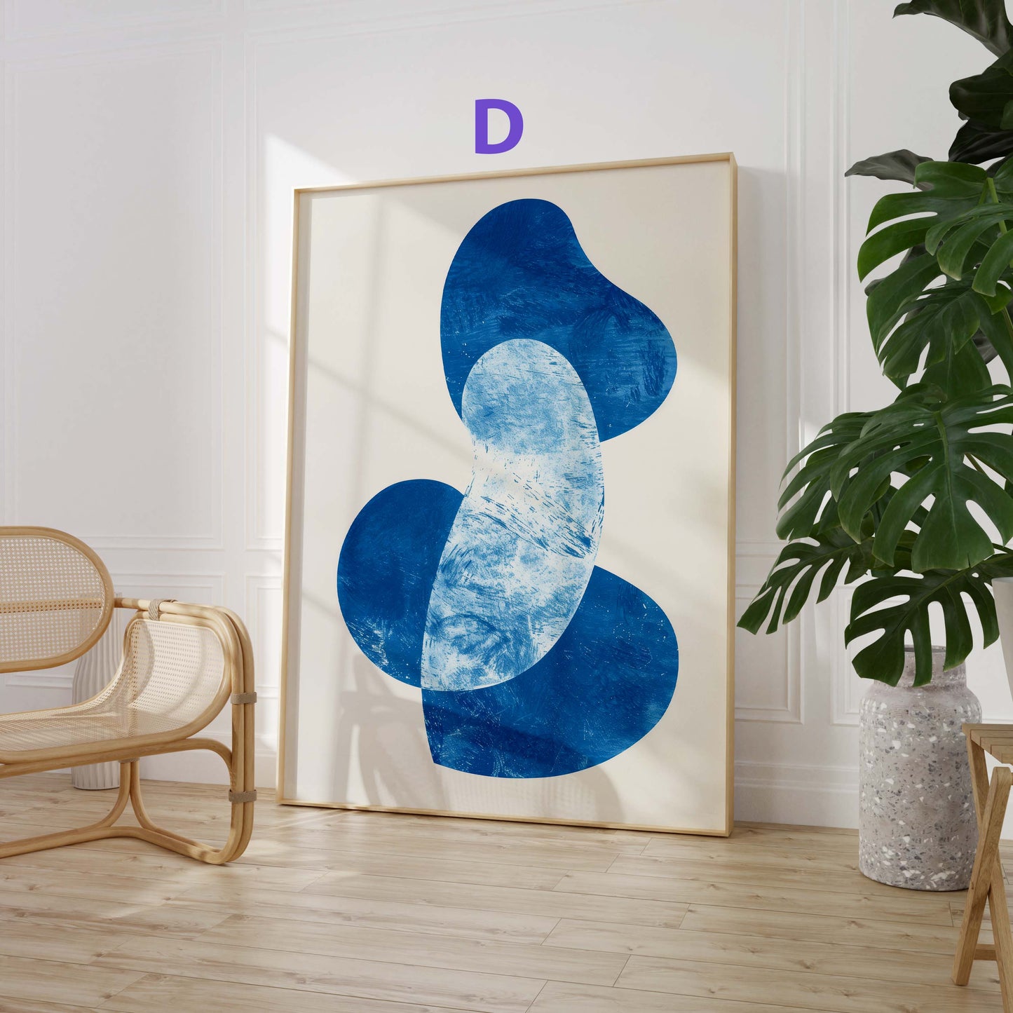 Moderne Kunst Poster · Geschenkidee · Abstrakte Kunst, Blumenporträt und Stillleben · Dekoprint ohne Rahmen