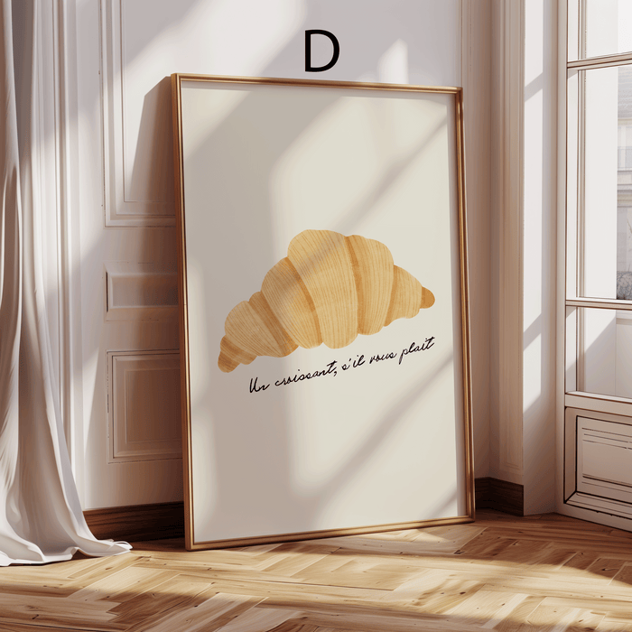 JUSTGOODMOOD Paris Poster – Hochwertiger Baumwoll-Print