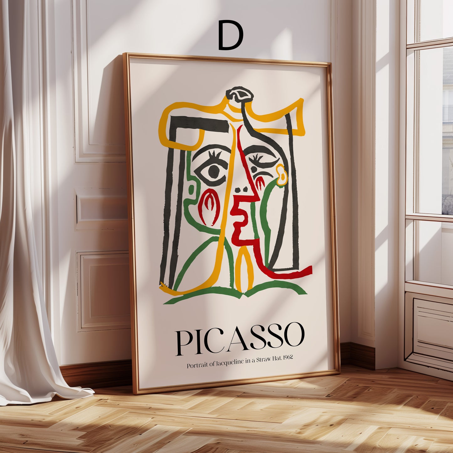 Pablo Picasso Poster · Geschenkidee · Abstrakte Porträts Kubistische Gesichter Farbige Kunst · Dekoprint ohne Rahmen