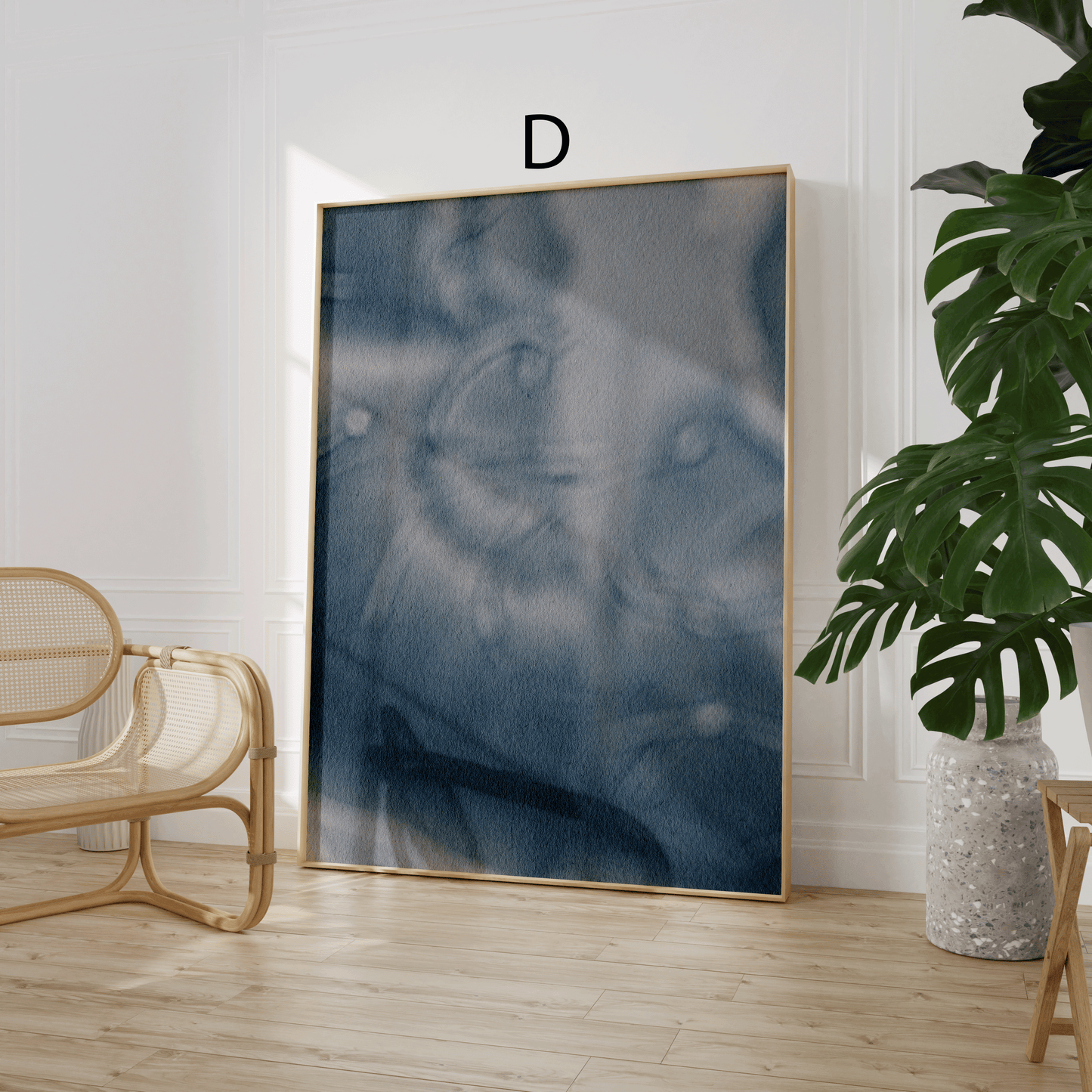 Abstrakte Poster · Geschenkidee · Aquarell Wandbilder · Moderne Kunst in Blau, Grün & Beige · Dekoprint ohne Rahmen