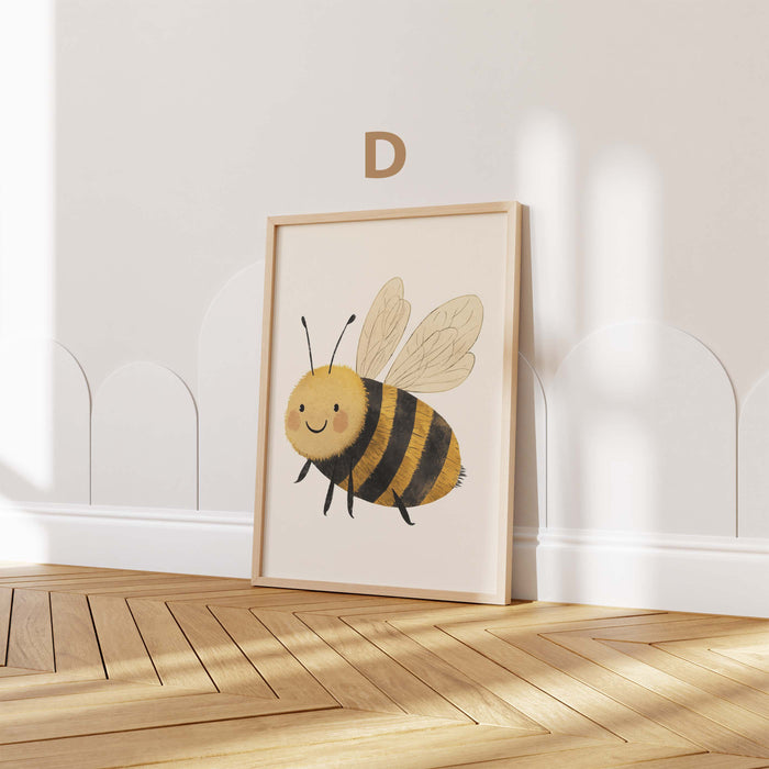 JUSTGOODMOOD Süße Tiere Wandbild – Premium Baumwoll-Canvas