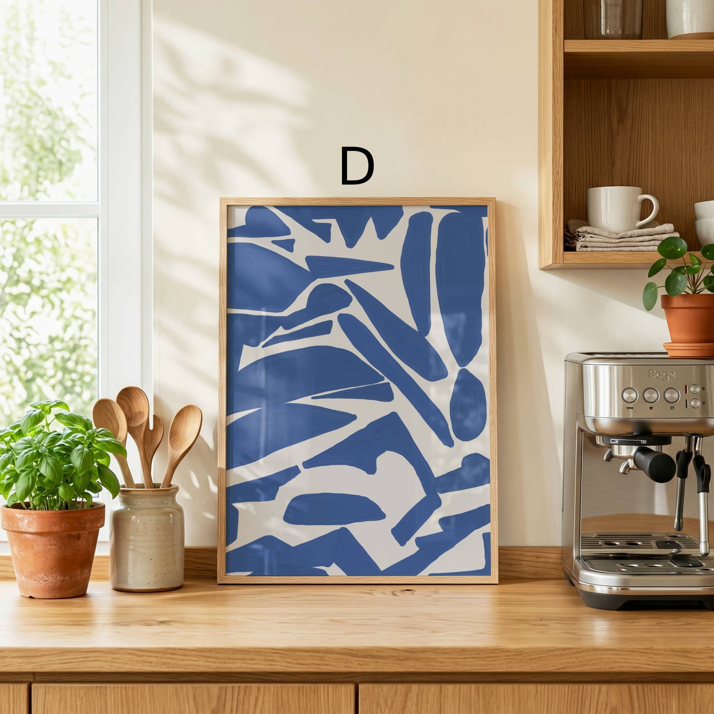 Moderne Kunst Poster · Geschenkidee · Abstrakte Formen Line Art Frauenporträt und Minimalistische Wandkunst · Dekoprint ohne Rahmen