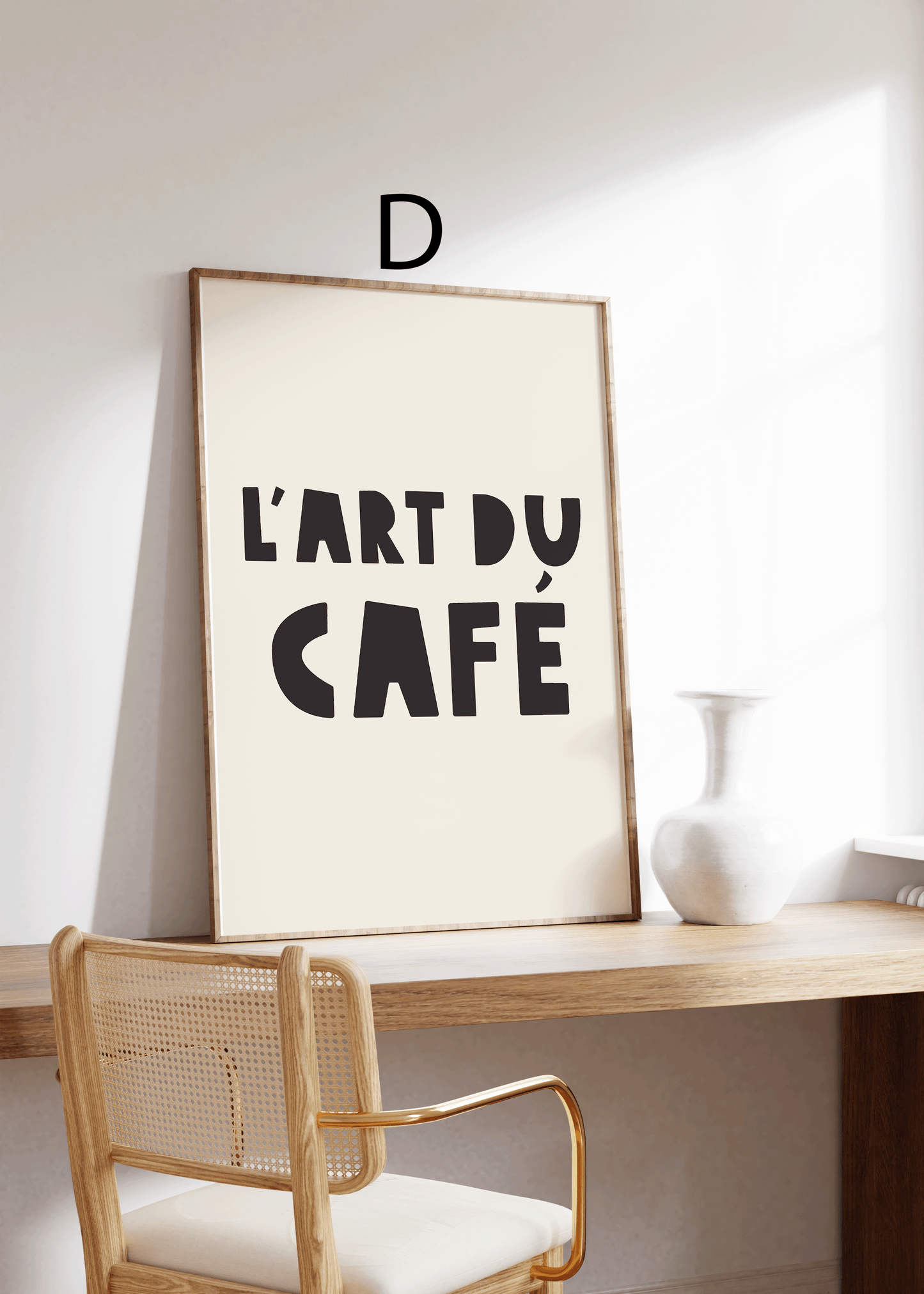 Paris Cafe Poster · Geschenkidee · Paris Typografie & Vintage Illustration · Dekoprint ohne Rahmen