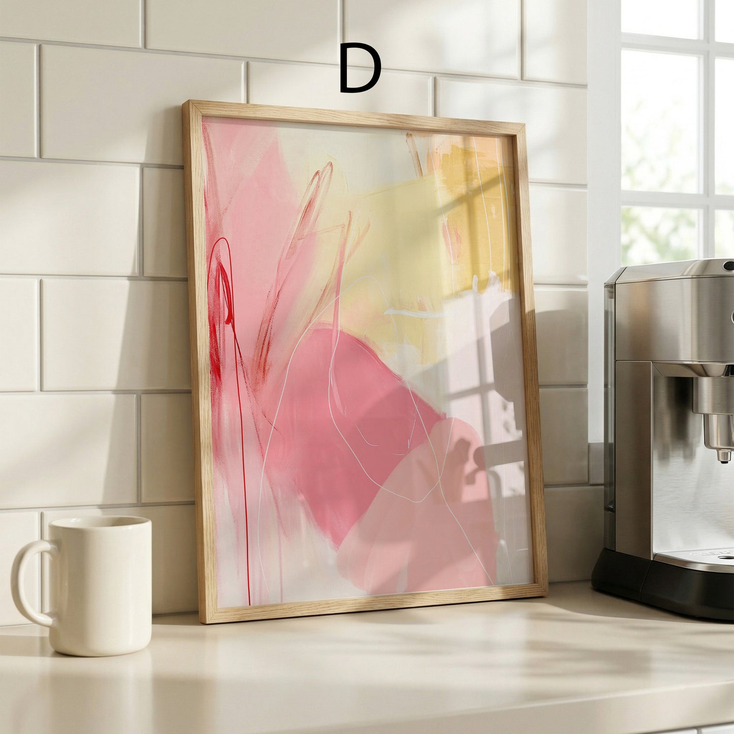 Abstrakte Poster · Geschenkidee · Farbenfrohe Malerei in sanften Pastelltönen · Dekoprint ohne Rahmen