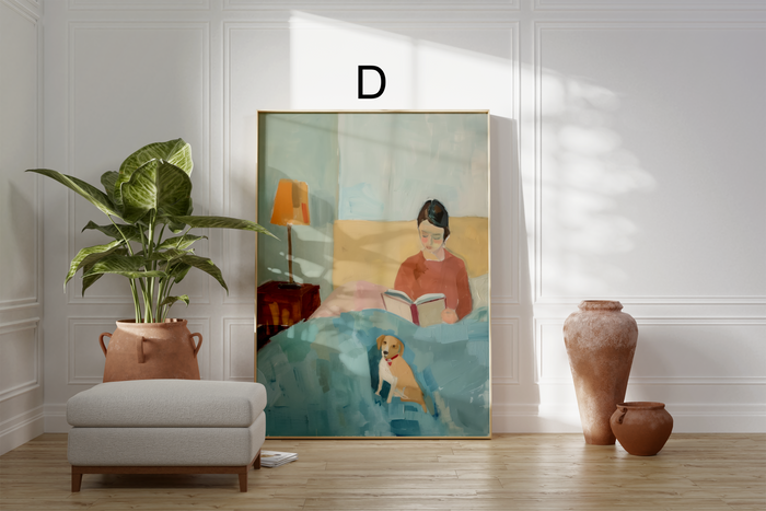 JUSTGOODMOOD Poster – Premium Baumwoll-Canvas Kunstwerke