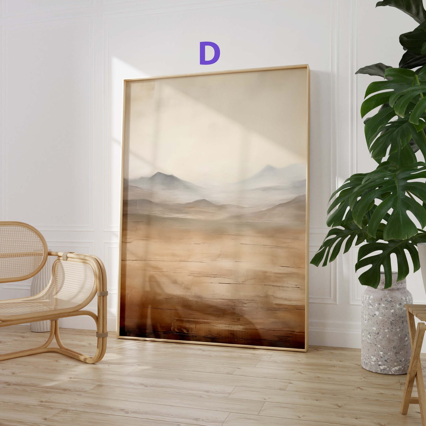 Aquarell Natur Poster · Geschenkidee · Nebelberge Küstenlandschaften Wolkenmeer und Waldmotive für Wohnzimmer · Print ohne Rahmen