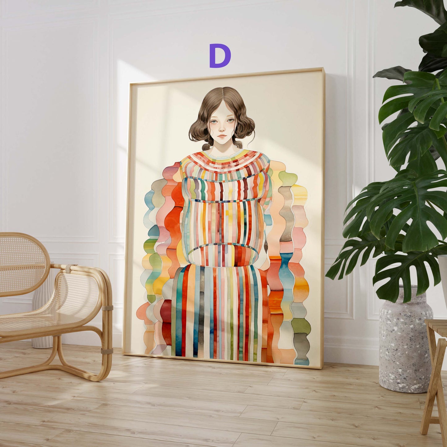 Moderne Kunst Poster · Geschenkidee · Moderne Porträts Stillleben und Farbenfrohe Illustration · Dekoprint ohne Rahmen