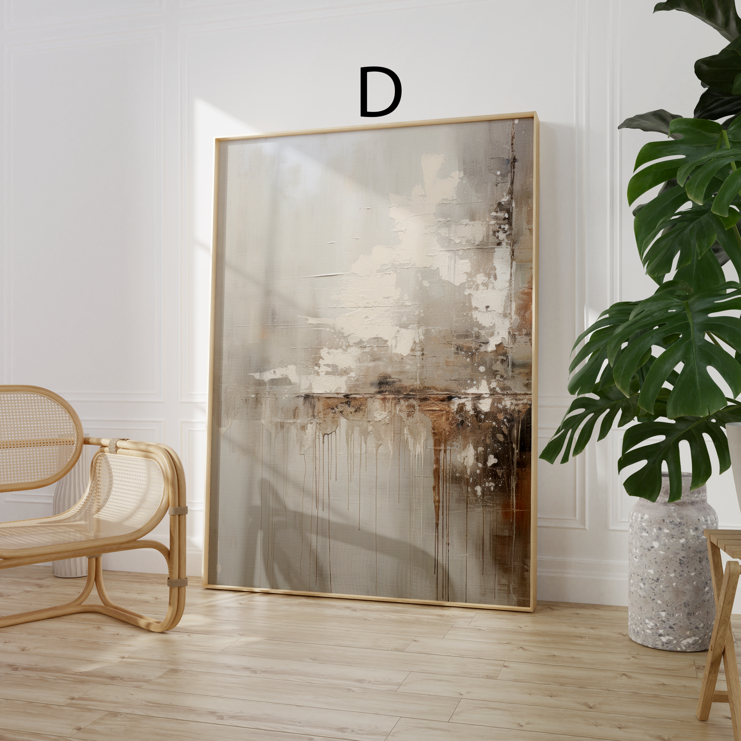 Abstrakte Kunst Poster · Geschenkidee · Aquarell Neutrale Farben Minimalistische Wandkunst · Dekoprint ohne Rahmen
