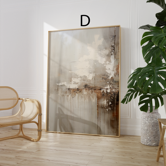 Aquarell-Poster in neutralen Farben