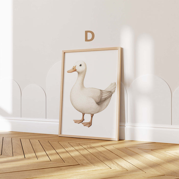 Babyzimmer Poster mit Karussellpferd und Teddybär