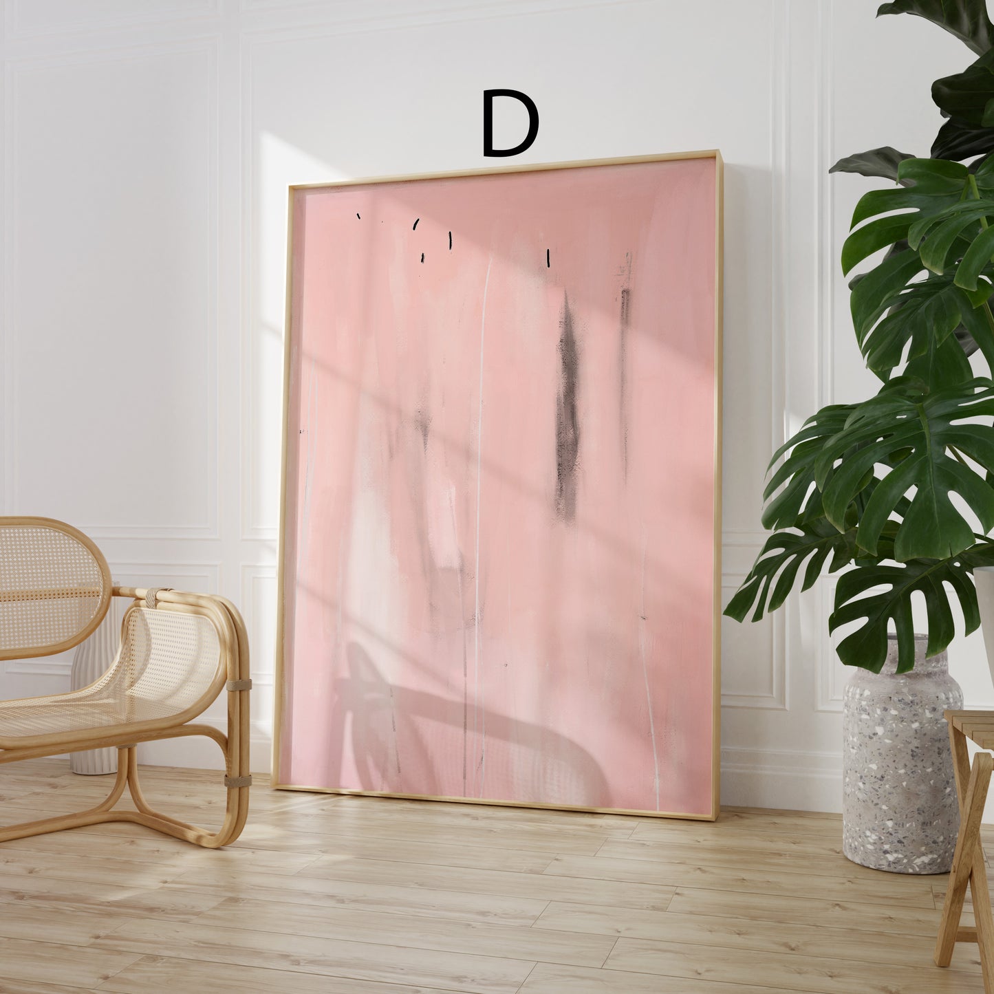 Minimalistische Poster · Geschenkidee · Dezente Farben feine Strukturen Pastell Malerei · Dekoprint ohne Rahmen