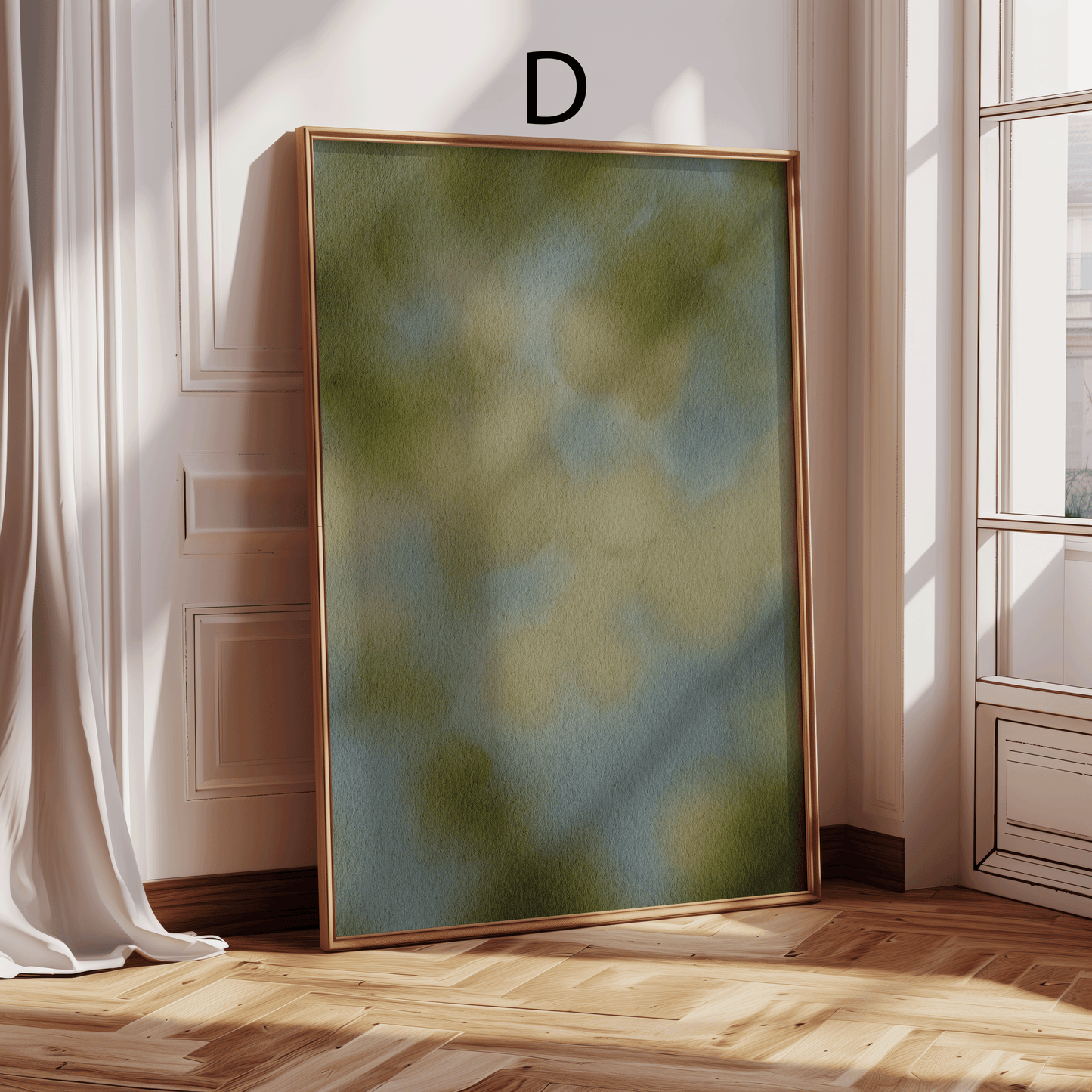 Abstrakte Botanische Aquarell Poster · Geschenkidee · Organische Naturformen Minimalistische Wandkunst · Dekoprint ohne Rahmen