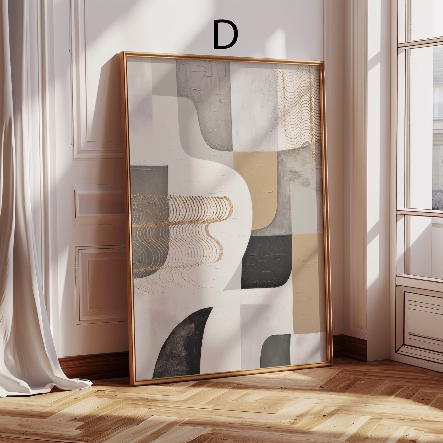 Abstrakte Poster · Geschenkidee · Minimalistische Formen Neutrale Farben Geometrische Kunst Zeitloses Design · Dekoprint ohne Rahmen