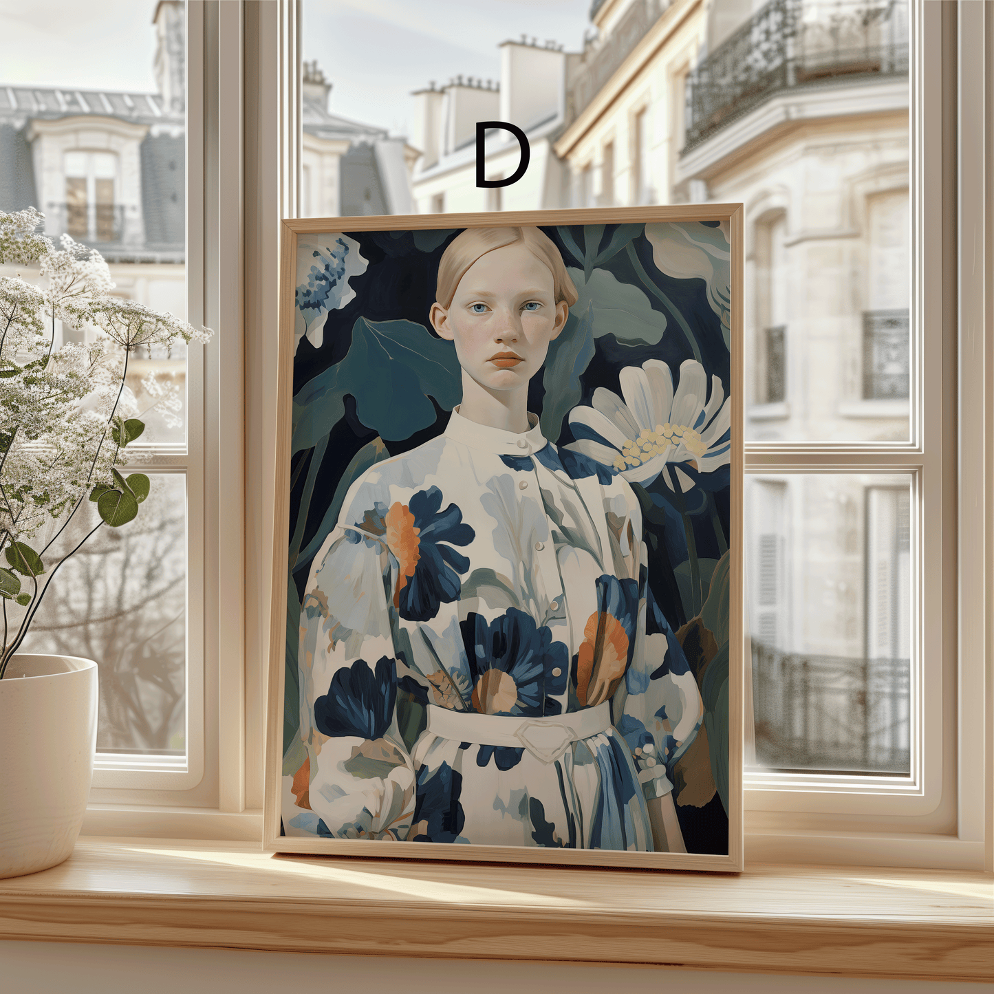 Moderne Kunst Poster · Geschenkidee · Zeitgenössische Porträts Botanische Illustrationen Stillleben · Dekoprint ohne Rahmen