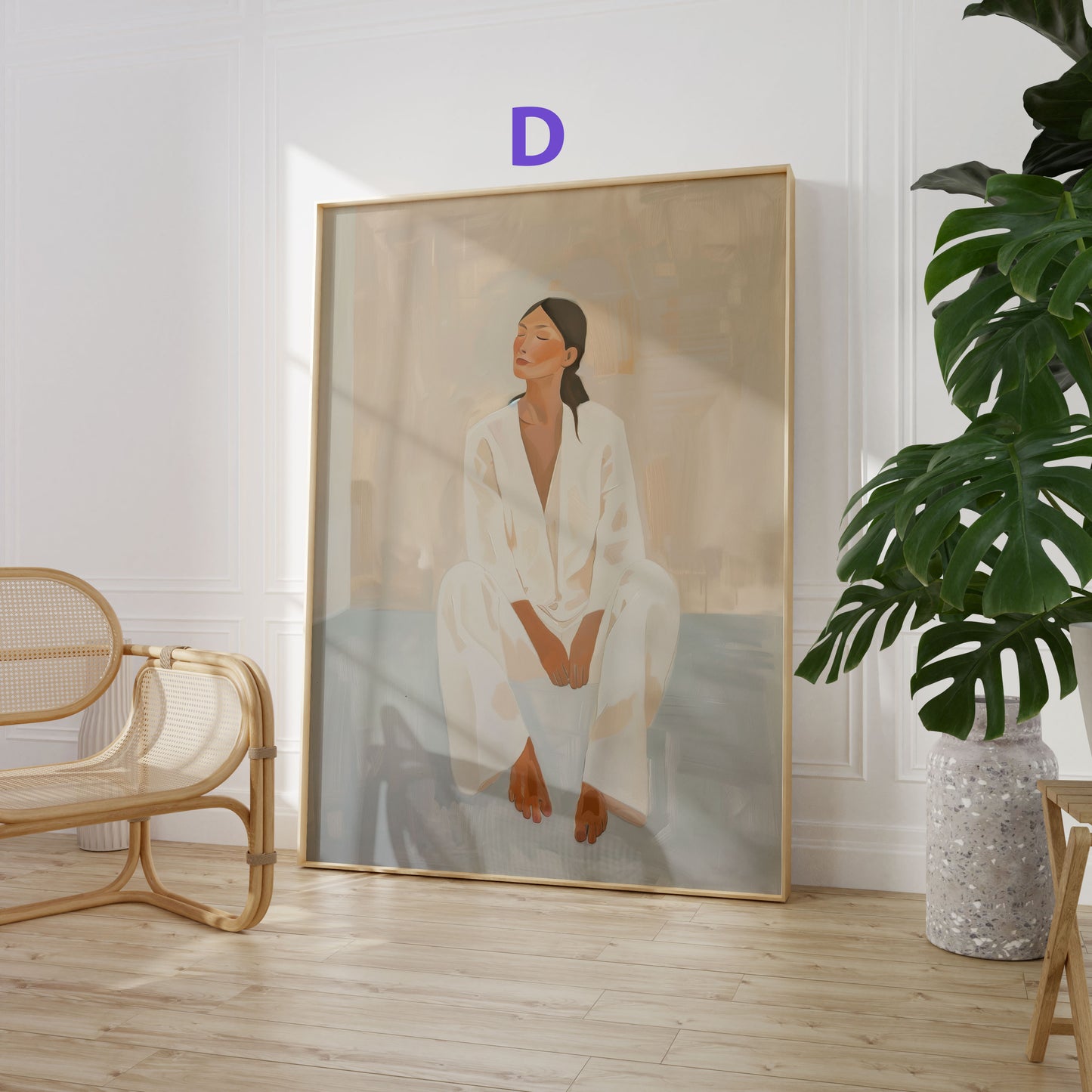 Moderne Porträt Poster · Geschenkidee · Minimalistische Figurenkunst und Zeitgenössische Illustrationen · Dekoprint ohne Rahmen
