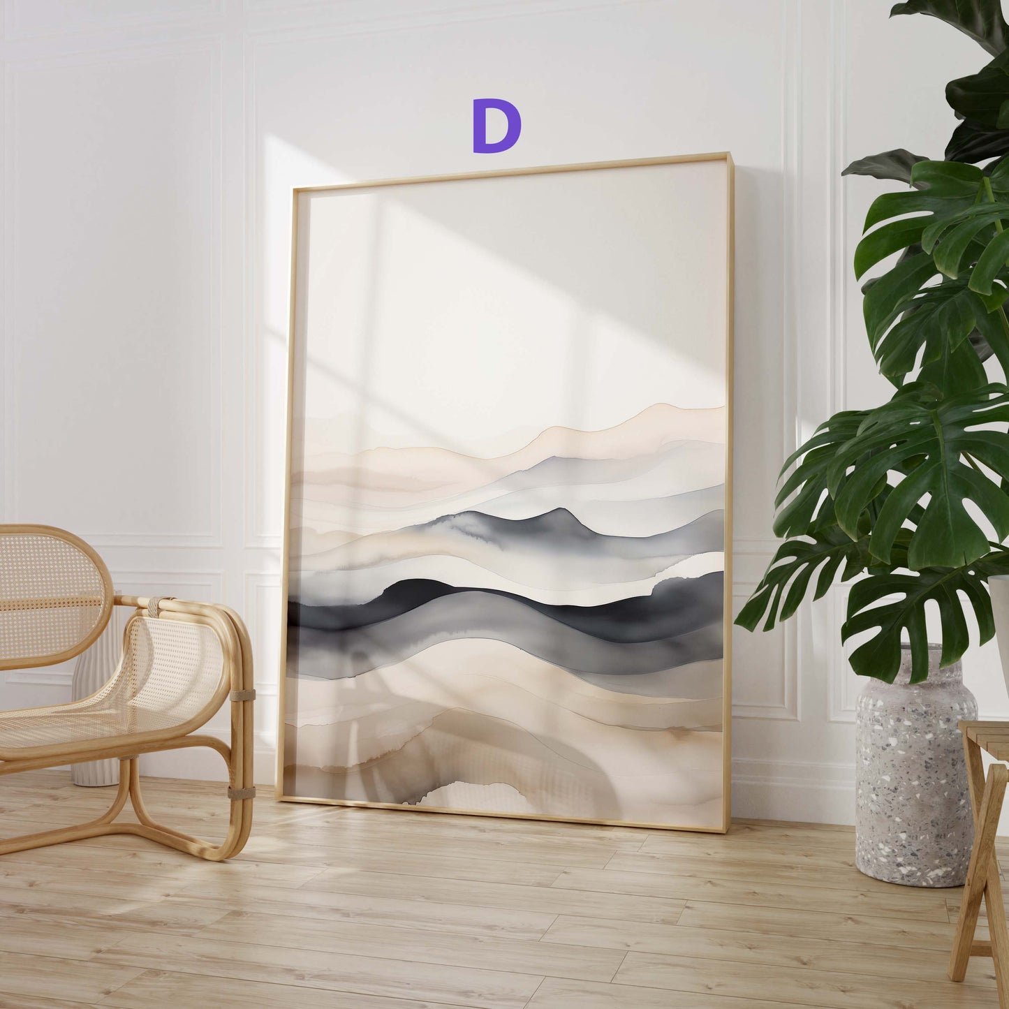 Abstraktes Poster · Geschenkidee · Organische Formen · Fließende Linien · Moderne Minimalistische Kunst · Dekoprint ohne Rahmen