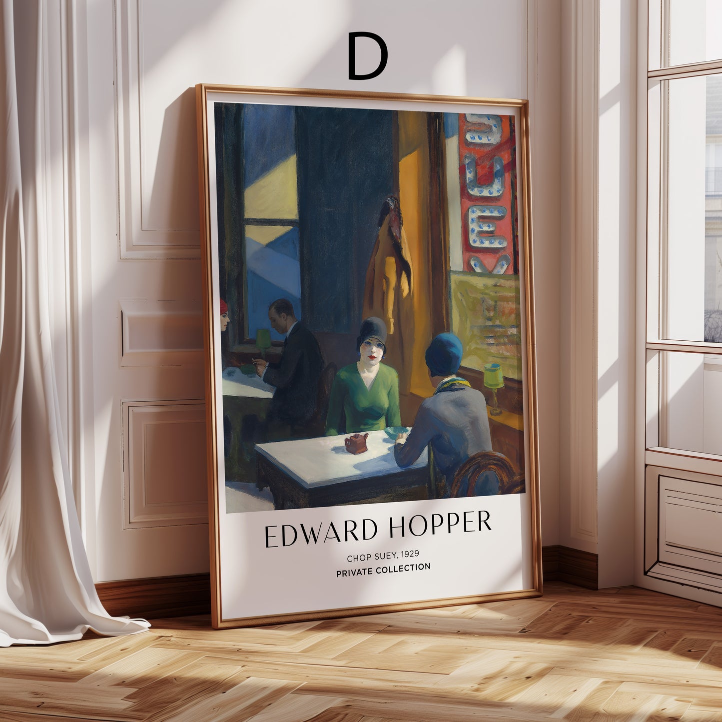 Kunst Poster · Geschenkidee · Edward Hopper Amerikanischer Realismus Architektur Alltagsszenen · Dekoprint ohne Rahmen