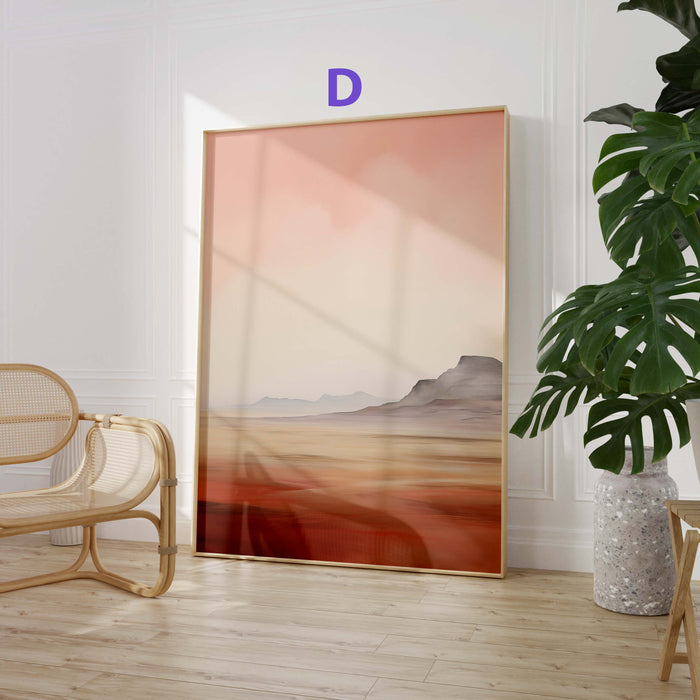 JUSTGOODMOOD Aquarell Poster – Edle Naturwandkunst