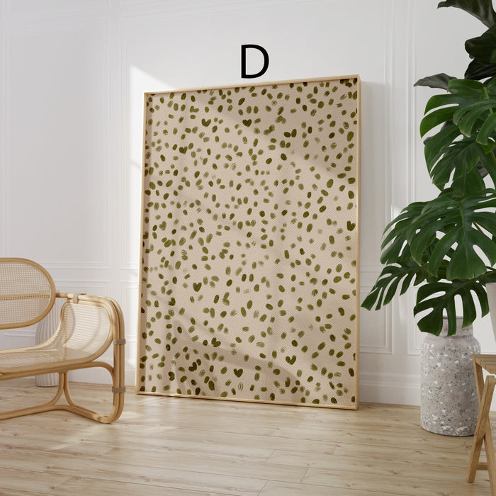 Geschenkidee · Karomuster und Kleine Blumen Poster Ästhetische Muster Prints · Dekoprint ohne Rahmen | JUSTGOODMOOD