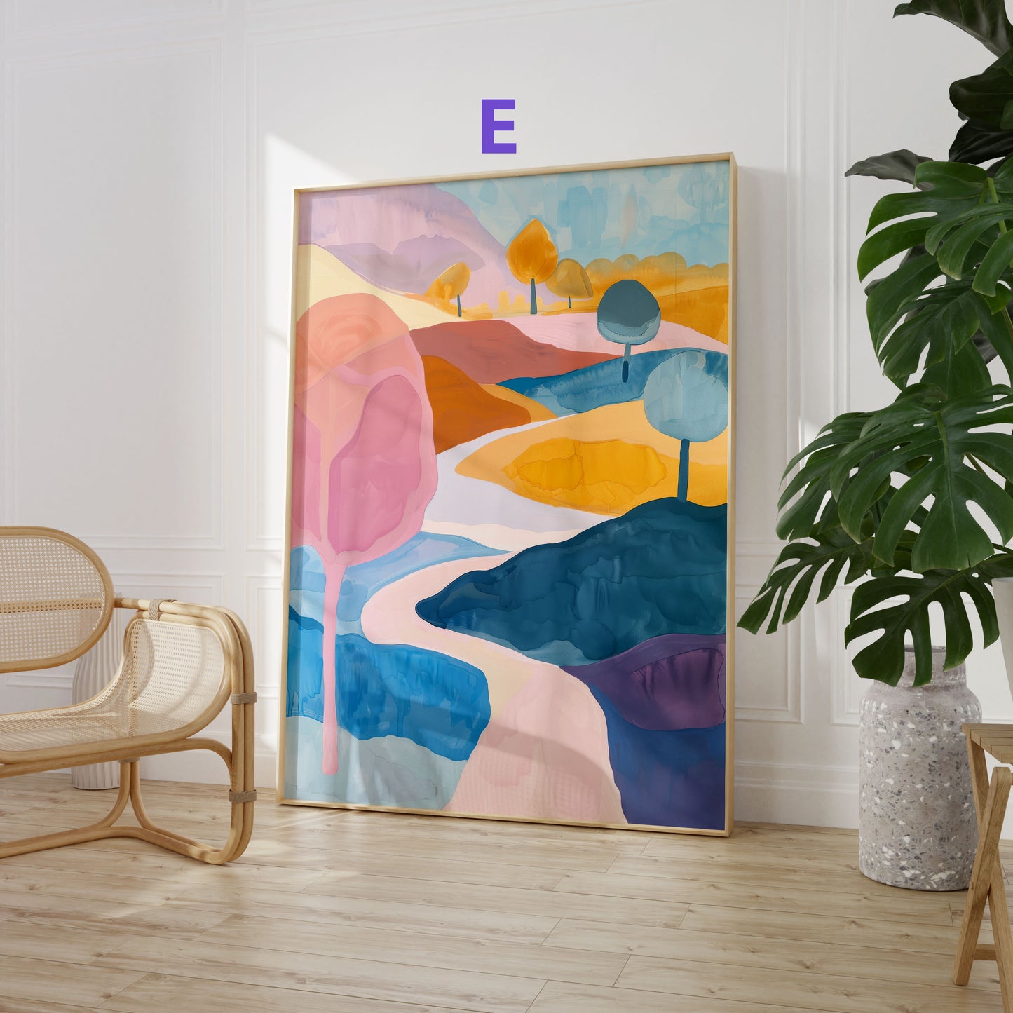 Moderne Porträtkunst Poster · Geschenkidee · Frauenporträts, Landschaften und Abstrakte Kunst · Dekoprint ohne Rahmen
