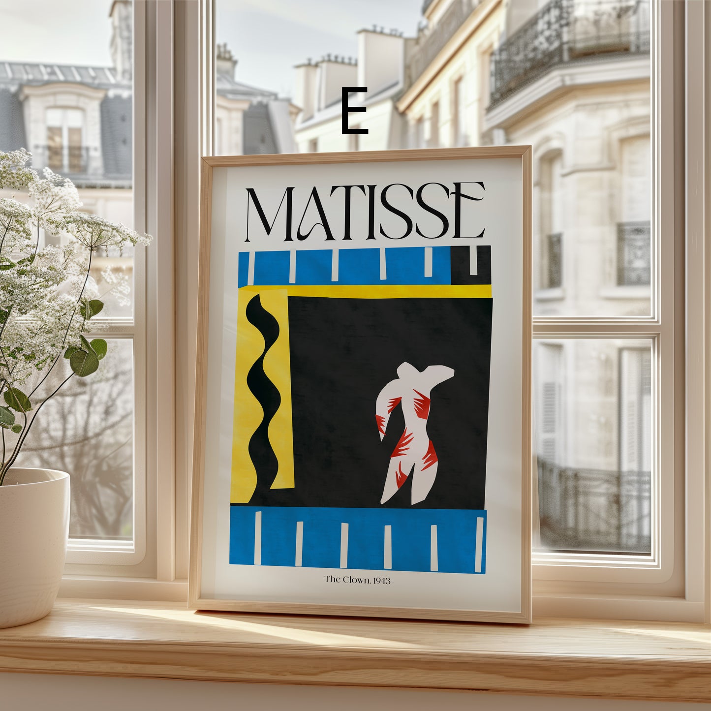 Henri Matisse Poster · Geschenkidee · Line Art Abstrakte Formen Scherenschnitt Farbige Kompositionen · Dekoprint ohne Rahmen
