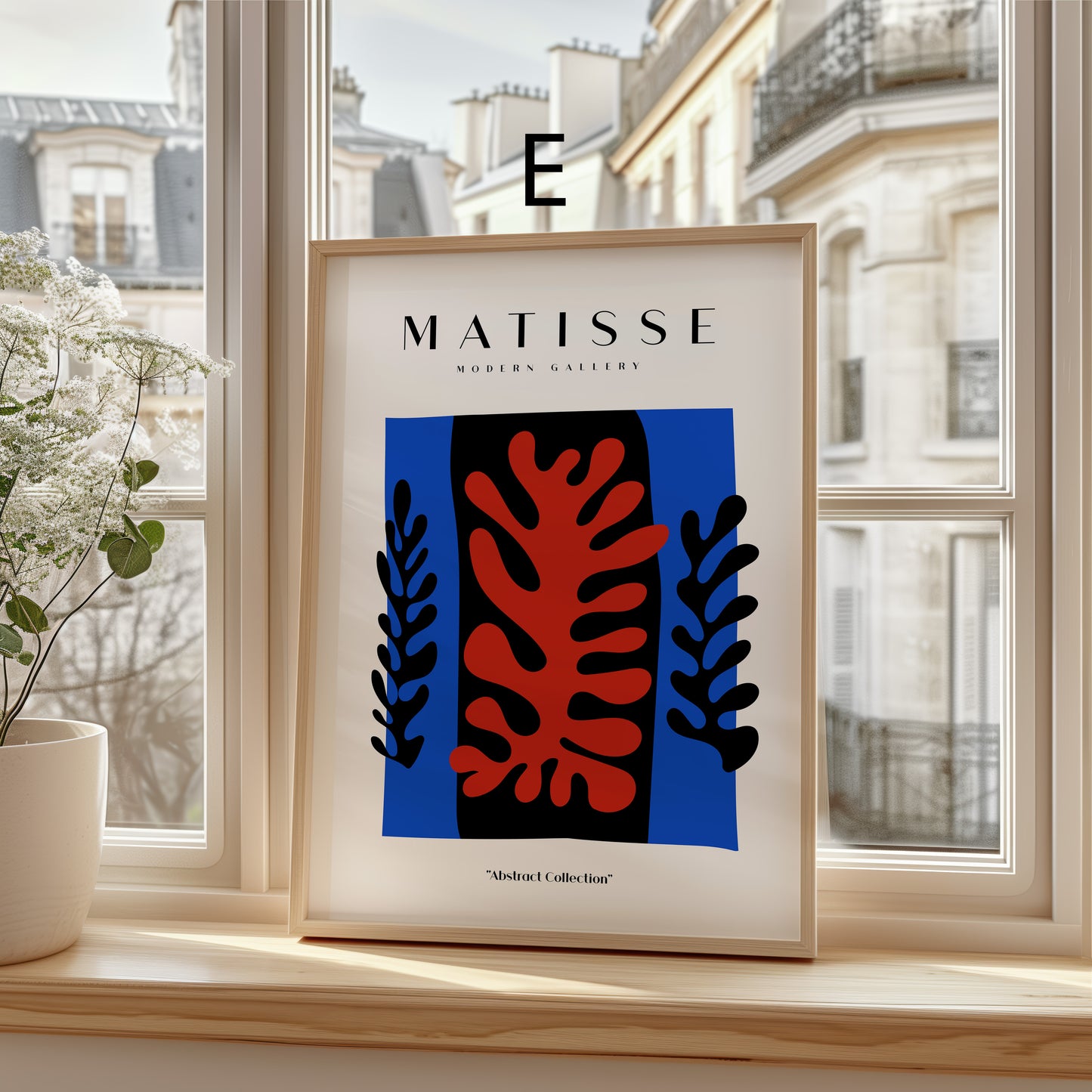 Matisse Poster · Geschenkidee · Abstrakte Scherenschnitte Bunte Formen Line Art · Dekoprint ohne Rahmen