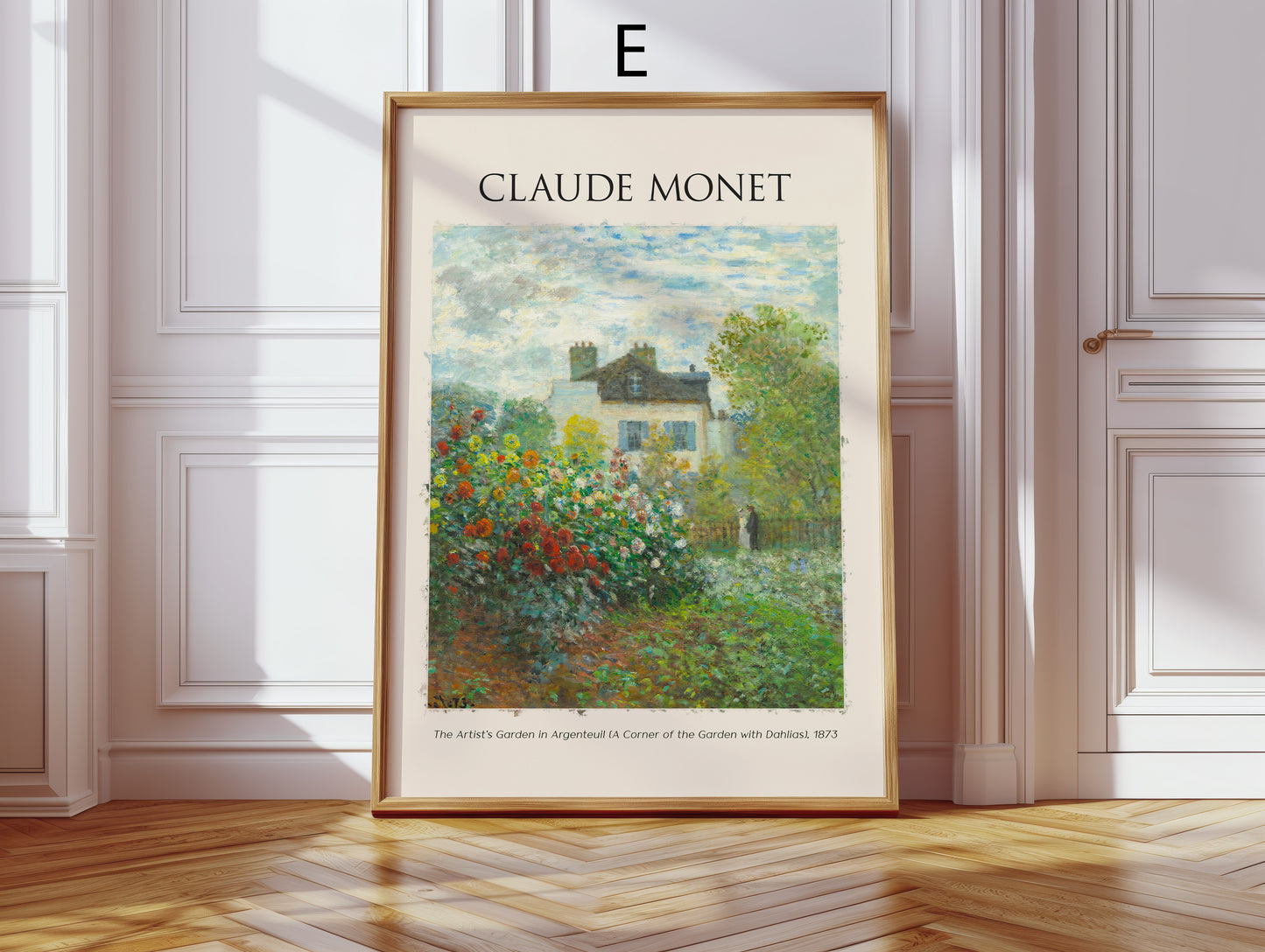 Claude Monet Kunst Poster · Geschenkidee · Impressionistische Gärten Seine Landschaften Blumen Brücken · Dekoprint ohne Rahmen
