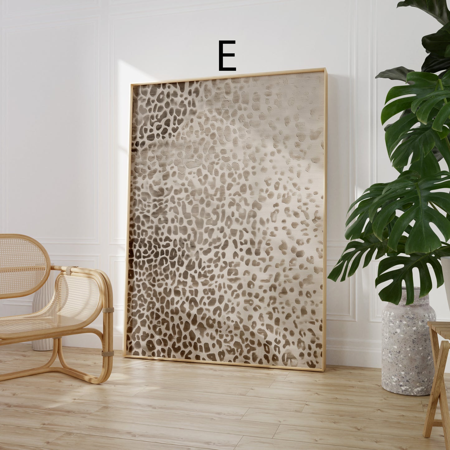 Safari Lines Poster · Geschenkidee · wilde Muster in eleganten Naturtönen · Dekoprint ohne Rahmen