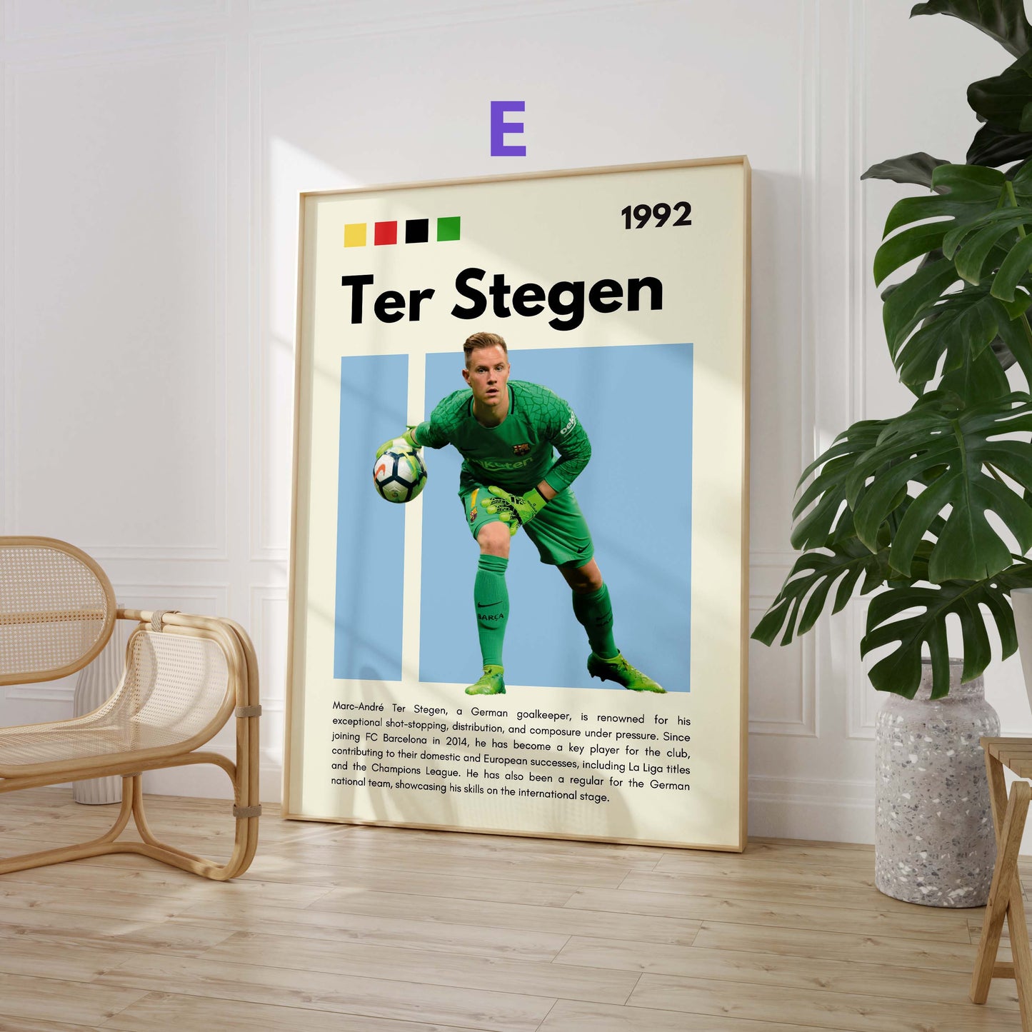 Fußball Stars Poster · Vinícius Jr Rashford Kimmich Dembélé Ter Stegen Hummels · Sport Wanddeko · Print ohne Rahmen