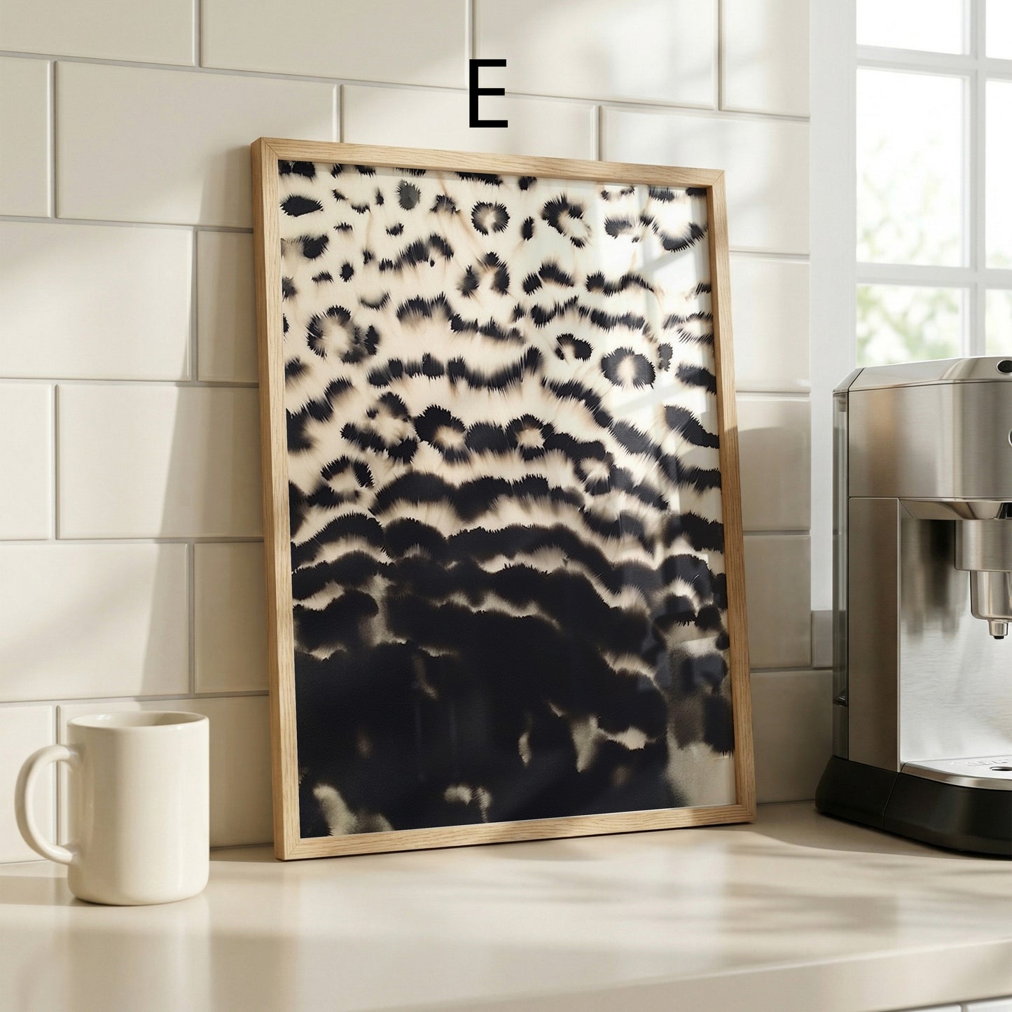 Tiermuster Poster · Geschenkidee · Reh Leopard Zebra Felloptik · Dekoprint ohne Rahmen
