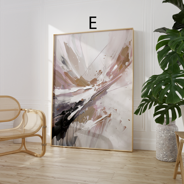 Schwarz-Weiß-Poster mit geometrischen Formen