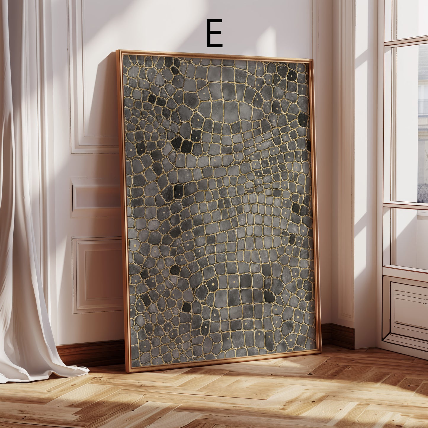 Luxus der Wildnis Poster · Geschenkidee · Animal-Texturen in Gold Creme Schwarz · Dekoprint ohne Rahmen